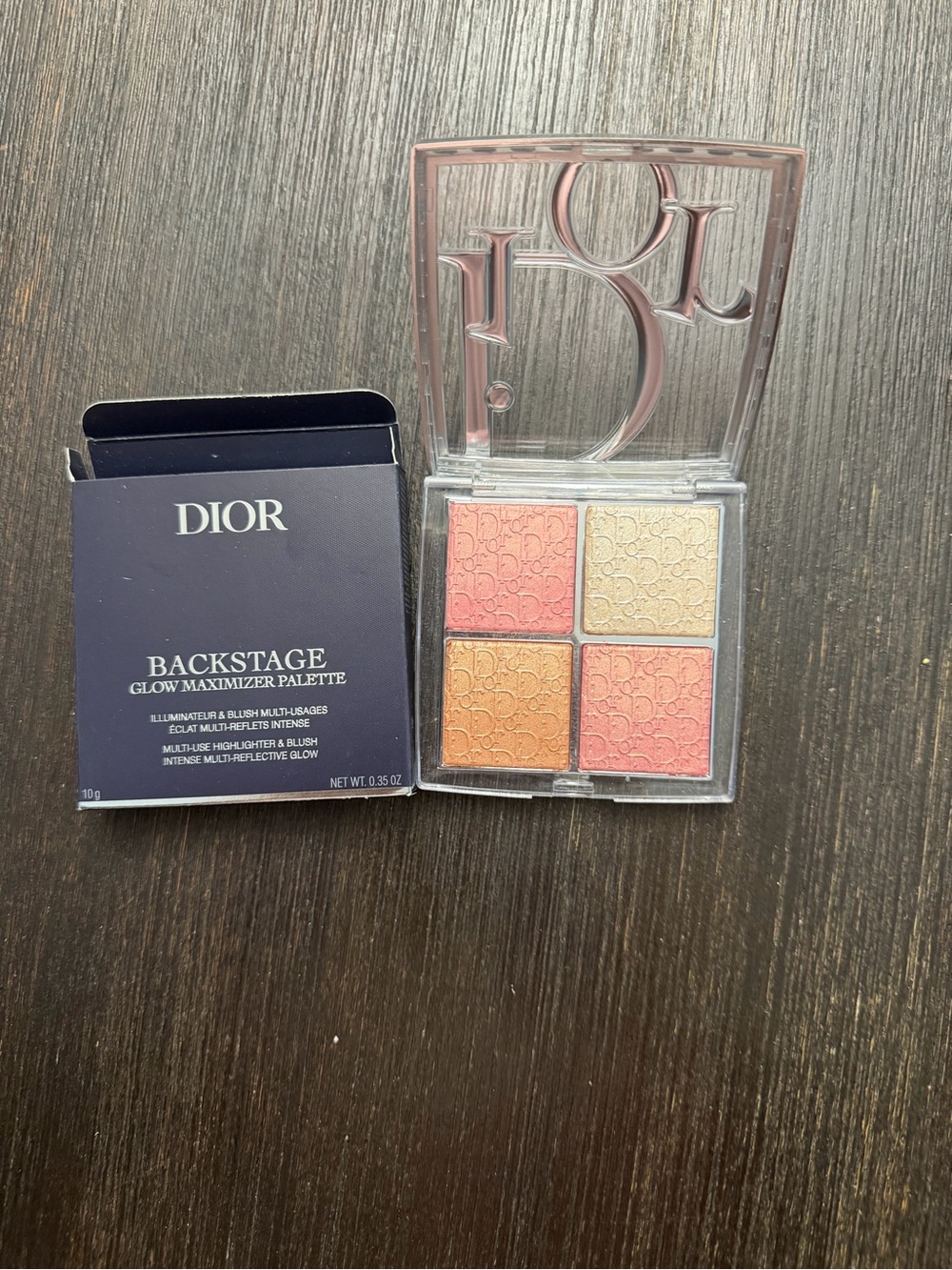 Dior Backstage Glow Maximizer Palette 003 Pearly Peach Glow